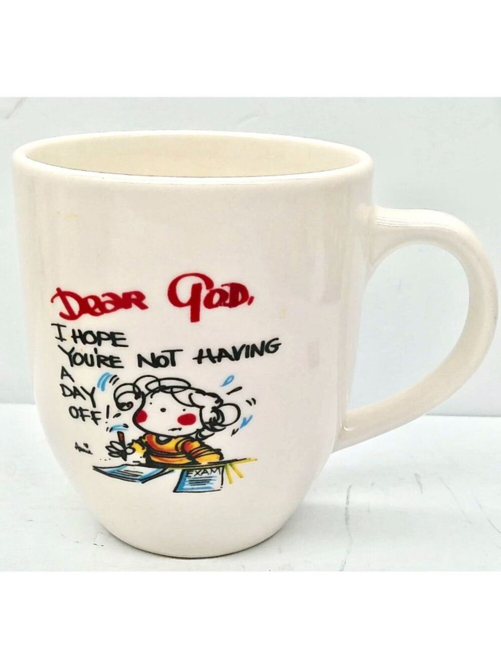 Royal Norfolk Dear God Ceramic Coffee Mug With Cute Illustrations & Quotes Royal